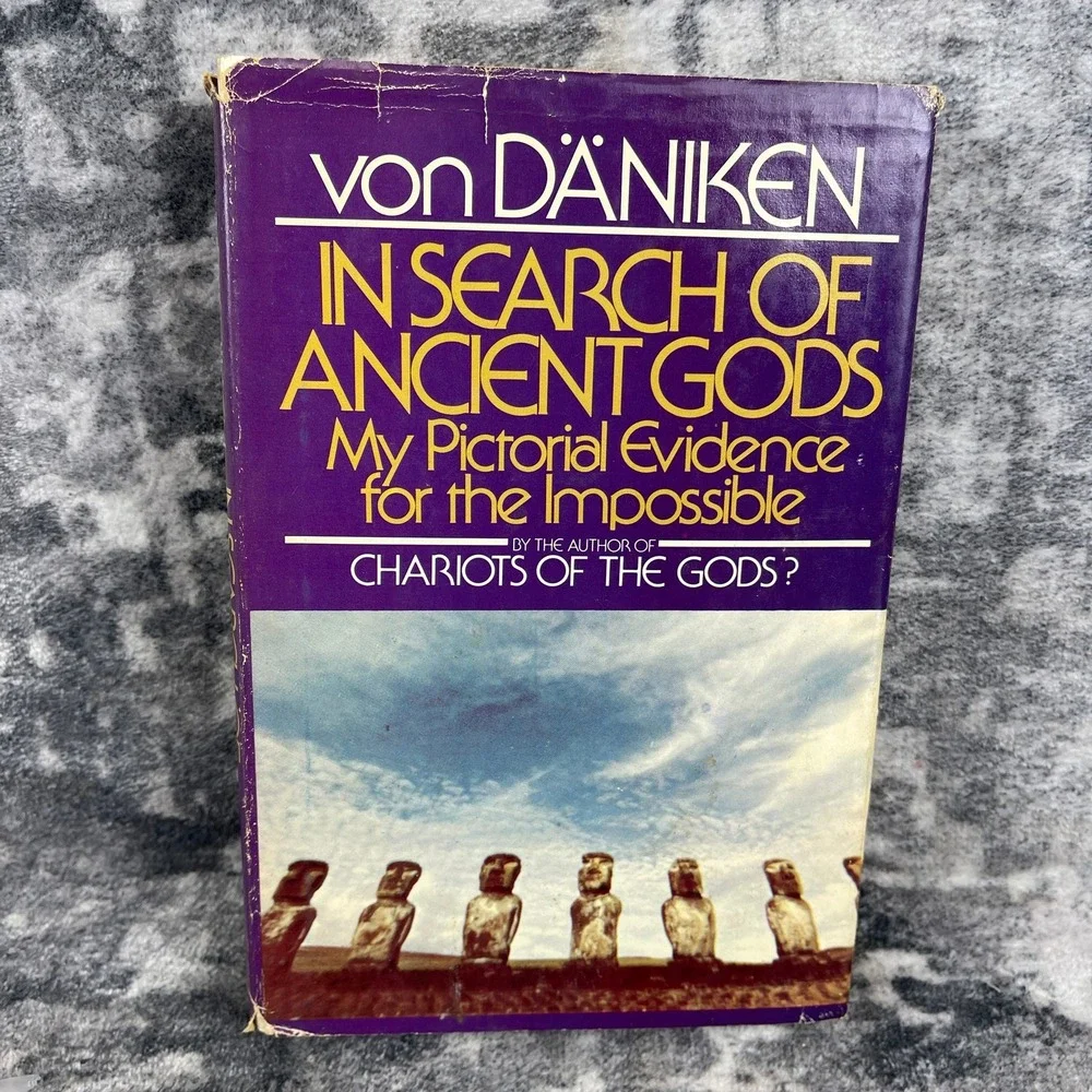 In Search of‎ Ancient Gods 1973 Hardcover Book UFO Mystery